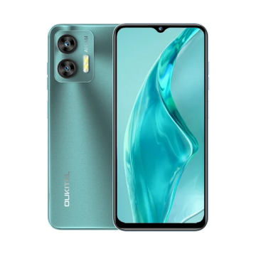 Telefon mobil OUKITEL C36 Green, 4G, 6.5   HD+, 8GB RAM (4GB+ 4GB extensibili), 128GB ROM, Android 13, Camera foto 13MP+5MP, T606 Octa Core, 5150mAh, GPS, OTG, OTA, Dual SIM