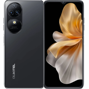 Telefon mobil Oukitel C38, Black, 4G, 6.6   2K, 24GB RAM (6GB + 18GB extensibili), 256GB ROM, Android 13, MediaTek MT8788, 48MP+32MP, OTG, Amprenta, 5150mAh, Dual SIM
