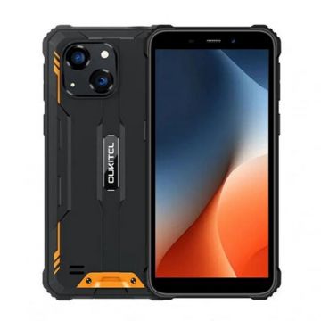 Telefon mobil Oukitel WP32 Pro Portocaliu, 4G, 6.0   HD, 24GB RAM (6GB + 18GB extensibili), 256GB ROM, 20MP+5MP, Android 14, Unisoc T606, NFC, 6300mAh, Dual SIM
