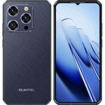 Telefon mobil Oukitel WP52, Albastru, 5G, 6.6  , 16GB RAM (4GB + 12GB extensibili), 256GB ROM, Android 14, MediaTek Dimensity 6100+, 48MP, 6500mAh, Dual SIM