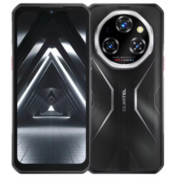 Telefon Mobil Oukitel WP55 Pro, Negru, 5G, 6.6   FHD+ 120Hz, 48GB RAM (16GB+32GB Extensibili), 512GB ROM, Android 15, Dimensity 7025, 108MP+32MP, Vedere nocturna, NFC, Face ID, 11000mAh, 33W, Dual SIM