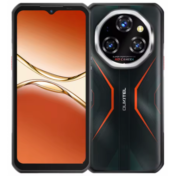 Telefon Mobil Oukitel WP55 Pro, Rosu, 5G, 6.6   FHD+ 120Hz, 48GB RAM (16GB+32GB Extensibili), 512GB ROM, Android 15, Dimensity 7025, 108MP+32MP, Vedere nocturna, NFC, Face ID, 11000mAh, 33W, Dual SIM