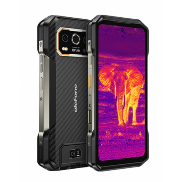 Telefon Mobil Ulefone Armor 27T, Negru, 4G, Ecran 6.78   FHD+ 120Hz, Camera Termica, Camera Night Vision 64MP, 24GB RAM(12GB+12GB extensibili), 256GB ROM, Android 14, 10600mAh, 33W, Dual SIM