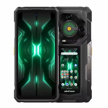 Telefon Mobil Ulefone Armor 33 Pro, 5G, AMOLED 6.95   120Hz, Ecran Secundar 3.4  , 32GB RAM (16GB + 16GB extensibili), 512GB ROM, 64MP, Night Vision, Android 14, NFC, OTG, 25500mAh, 66W, Dual SIM