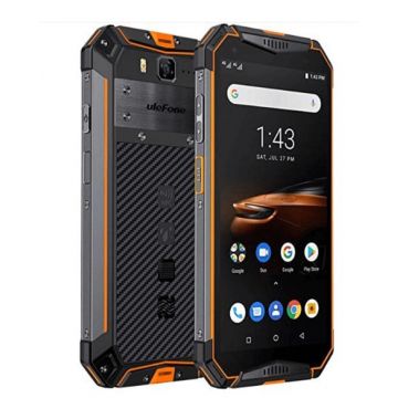 Telefon mobil Ulefone Armor 3W Orange, 4G, Resigilat, IPS 5.7  , 6GB RAM, 64GB ROM, Android 9, Helio P70, NFC, IP68, 5000mAh, Dual SIM