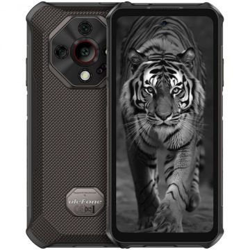 Telefon Mobil Ulefone Armor X16, Negru, 4G, 5.65   LCD, 12GB RAM (6GB + 6GB extensibili), 128GB ROM, Night Vision, 48MP + 16MP, Android 15, Helio G91, NFC, 10360mAh, 33W, Dual SIM