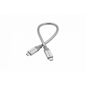 Verbatim Cablu de date Verbatim 48867, USB-C - USB-C, 0.3m, Silver