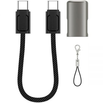 WIWU Cablu Date si Incarcare USB-C - USB-C WiWu Wi-C040, 100W, 0.15m, Negru