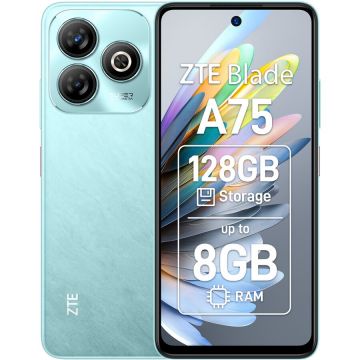 ZTE Telefon mobil ZTE Blade A75, Dual SIM, 6.6 inch, 4GB RAM, 128GB, 4G, 8MP, 50MP, 5000mAh, Verde