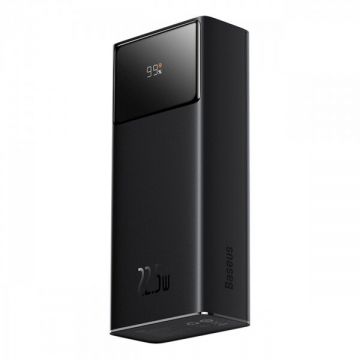 BASEUS Baterie Externa Baseus EnerFill FP41, 30000mAh, 22.5W, QC + PD, 1 x USB-C - 2 x USB-A, Neagra