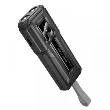 Borofone Baterie Externa Borofone BJ54 Graceful, 10000mAh, 22.5W, QC + PD, 1 x USB-A - 1 x USB-C, Neagra