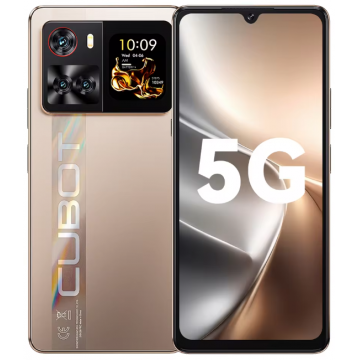 Cubot X100 Telefon mobil, Auriu, 5G, 6.88   HD+ 120Hz, 16GB RAM (8GB + 8GB extensibili), 256GB ROM, Android 15, Dimensity 7025, 64MP, 1.72   Ecran spate, NFC, Face ID, 5100mAh, 33W, Dual SIM
