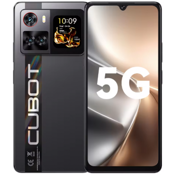 Cubot X100 Telefon mobil, Negru, 5G, 6.88   HD+ 120Hz, 16GB RAM (8GB + 8GB extensibili), 256GB ROM, Android 15, Dimensity 7025, 64MP, 1.72   Ecran spate, NFC, Face ID, 5100mAh, 33W, Dual SIM