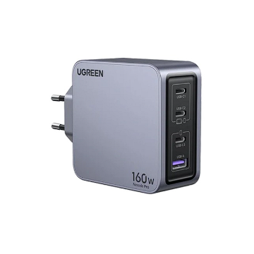 Incarcator Retea Nexode 160W   Fast Charger EU 3x USB-C 1x USB-A Gri