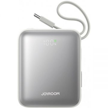 JOYROOM Baterie Externa Joyroom JR-PBF27, 10000mAh, 22.5W, PD, 1 x Lightning - 2 x USB-C, Alba