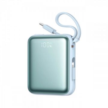 JOYROOM Baterie Externa Joyroom JR-PBF27, 10000mAh, 22.5W, PD, 1 x Lightning - 2 x USB-C, Albastra