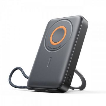 JOYROOM Baterie Externa Wireless Joyroom JR-PBM02, 10000mAh, 22.5W, PD + FQI, 1 x QI - 2 x USB-C, Neagra