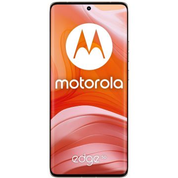 Motorola Telefon mobil Motorola Edge 50, 6.7 inch, Dual SIM, 512GB, 12GB RAM, 5G, Peach Fuzz