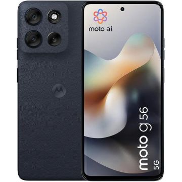 Motorola Telefon mobil Motorola Moto g56, 6.72 inch, 8GB RAM, 256GB, 5G, Black Oyster