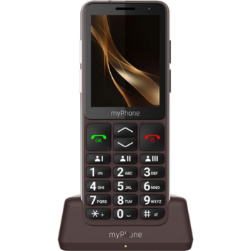 Myphone Telefon mobil pentru seniori MyPhone Bueno LTE Praline, 2.8 inch, 48MB RAM, 128MB, 4G, Maro