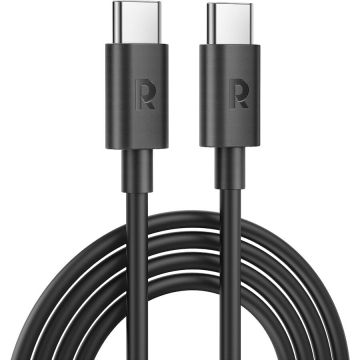 RAVPOWER Cablu RavPower RP-CB1021, USB-C la UBS-C, TPE, 1m, Negru