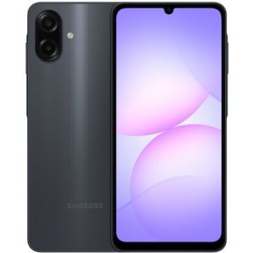 Samsung Telefon mobil Samsung Galaxy A07, Dual SIM, 128GB, 6GB RAM, 4G, Negru