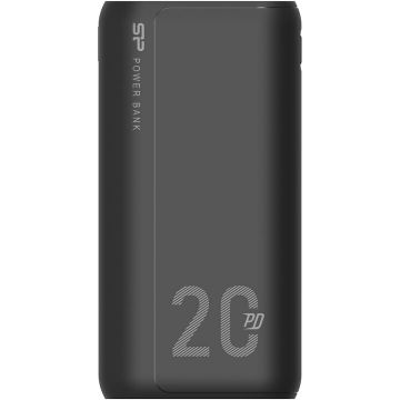 Silicon power Baterie externa Silicon Power QS15, 20.000mAh, 2 x USB QC 3.0, 1 x USB-C PD, Negru Silicon power Baterie externa Silicon Power QS15, 20.000mAh, 2 x USB QC 3.0, 1 x USB-C PD, Negru