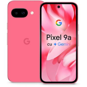 Smartphone Google Pixel 9a, 128GB, 8GB RAM, Dual SIM, 5G, Tri-Camera, Peony Smartphone Google Pixel 9a, 128GB, 8GB RAM, Dual SIM, 5G, Tri-Camera, Peony