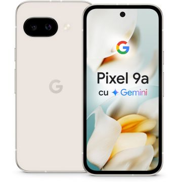 Smartphone Google Pixel 9a, 128GB, 8GB RAM, Dual SIM, 5G, Tri-Camera, Porcelain