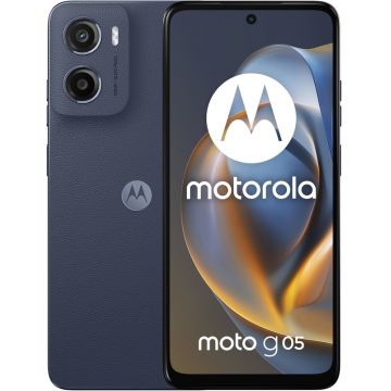 Smartphone Motorola Moto g05, 128GB, 4GB RAM, Dual SIM, 4G, Denim Blue