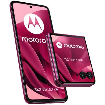 Smartphone Motorola Razr 60 Ultra, 512GB, 16GB RAM, Dual SIM, 5G, Tri-Camera, Pantone Cabaret