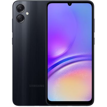 Smartphone Samsung Galaxy A05, 64GB, 4GB RAM, Dual SIM, 4G, Tri-Camera, Black