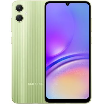 Smartphone Samsung Galaxy A05, 64GB, 4GB RAM, Dual SIM, 4G, Tri-Camera, Light Green