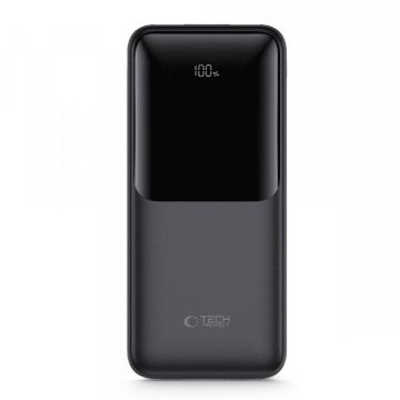 Tech-Protect Baterie Externa Tech-Protect PB01, 10000mAh, 22.5W, QC + PD, 1 x USB-C - 2 x USB-A, Neagra