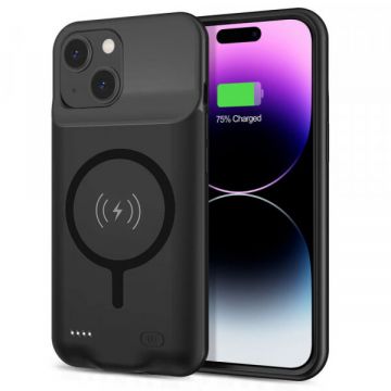 techsuit Baterie Externa Tip Husa Wireless Techsuit Power Pro Battery pentru Apple iPhone 15 Plus, 8500mAh, Neagra