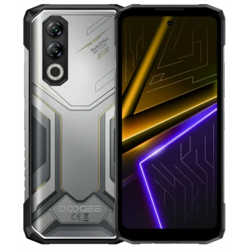Telefon Mobil Doogee Blade20 Max, Argintiu, 4G, 6.6  , HD+ IPS, 36 GB RAM (12 GB + 24 GB Extensibili), 1 TB ROM, 64 MP, Android 15, Helio G100, Night Vision + NFC, 11800 mAh, 33 W, Dual SIM