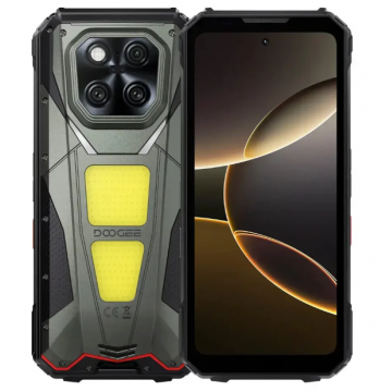 Telefon Mobil Doogee V Max Play Pro, Rust, Proiector Video, 5G, 6.78   FHD+ 120Hz, 36GB RAM (16GB + 20GB extensibili), 1TB ROM, Android 15, 200MP + 64MP Night Vision, 30000mAh, 80W, Dual SIM