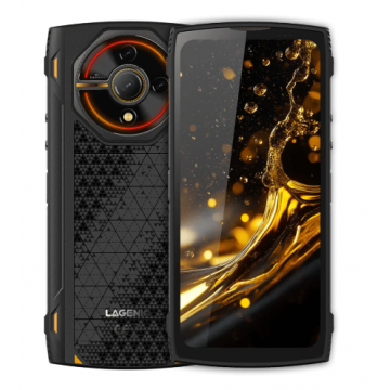 Telefon Mobil LAGENIO Panther 2 Pro, Negru, 4G, 6.7   HD+ 120Hz, 24GB RAM (8GB + 16GB Extensibili), 256GB ROM, 50MP, Android 15, Unisoc T7250, Lumini RGB, NFC, OTG, 5150mAh, 18W, Dual SIM