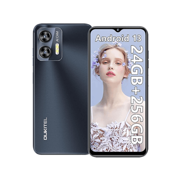Telefon mobil Oukitel C35 Black, 4G, IPS 6.56   HD+, 24GB RAM (12GB + 12GB extensibili), 256GB ROM, Android 13, T616 Octa cores, 5150mAh, OTG, Dual SIM