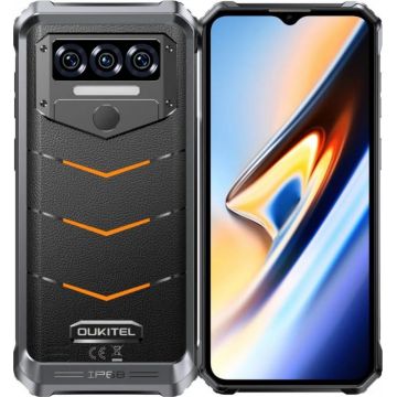 Telefon mobil Oukitel WP38 Orange, 4G, 6.52   LCD, 12GB RAM (6GB + 6GB extensibili), 256GB ROM, Android 13, Mediatek MT8788, NFC, Amprenta, 10600mAh, Dual SIM