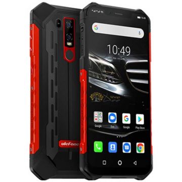 Telefon mobil Ulefone Armor 6E Rosu, 4G, 6.2  , 4GB RAM, 64GB ROM, Android 9, Helio P70, NFC, IP68, 5000mAh, Dual SIM