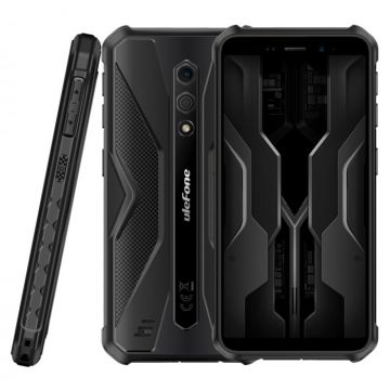 Telefon mobil Ulefone Armor X12 Pro Black, 4G, IPS 5.45  , 8GB RAM (4GB + 4GB extensibili), 64GB ROM, Android 13, MediaTek Helio G36, NFC, 4860mAh, Dual SIM