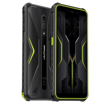 Telefon mobil Ulefone Armor X12 Pro Green, 4G, IPS 5.45  , 8GB RAM (4GB + 4GB extensibili), 64GB ROM, Android 13, MediaTek Helio G36, NFC, 4860mAh, Dual SIM