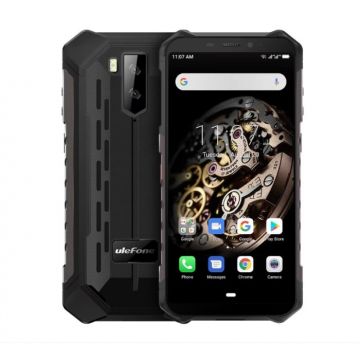Telefon mobil Ulefone Armor X5 Negru, 4G, IPS 5.5  , 3GB RAM, 32GB ROM, Android 9, Helio A23, NFC, IP68, 5000mAh, Dual SIM