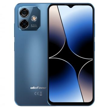 Telefon mobil Ulefone Note 16 Pro Albastru 4G, 6.52   IPS LCD, 16GB RAM (8GB + 8GB exensibili), 256GB ROM, Android 13, Unisoc T606 OctaCore, 4400mAh, Dual SIM