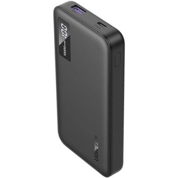 Ugreen Baterie externa Ugreen 10.000 mAh, USB-C, USB-A, 20W, Negru