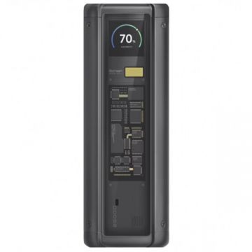 Xiaomi Baterie Externa Xiaomi HyperCharge, 25000mAh, 212W, QC + PD, 1 x USB-A - 2 x USB-C, Neagra BHR9970GL
