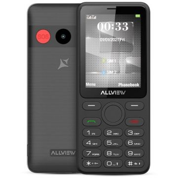 Allview Telefon mobil Allview M30 LUNA, 2.8 inch, Dual Sim, 2G, 1.3 MP, microSD, bluetooth, radio, lanterna, buton SOS, USB-C, Gri inchis Allview Telefon mobil Allview M30 LUNA, 2.8 inch, Dual Sim, 2G, 1.3 MP, microSD, bluetooth, radio, lanterna, buton SOS, USB-C, Gri inchis