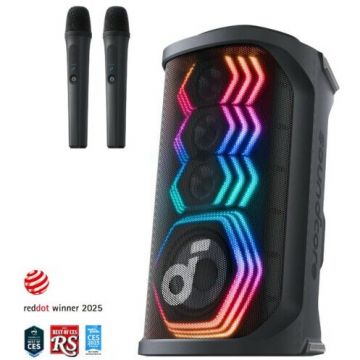 Boxa Portabila Soundcore Rave 3S (A31A3012) Bluetooth 5.4 2 Microfoane Wireless AUX USB-C IPX4 200W Negru