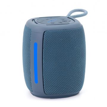 Boxa Portabila SPK-BT-LED-03-B Baterie 1200mAh microSD USB Radio FM Iluminare LED BT 5.1 RMS 5W Albastru